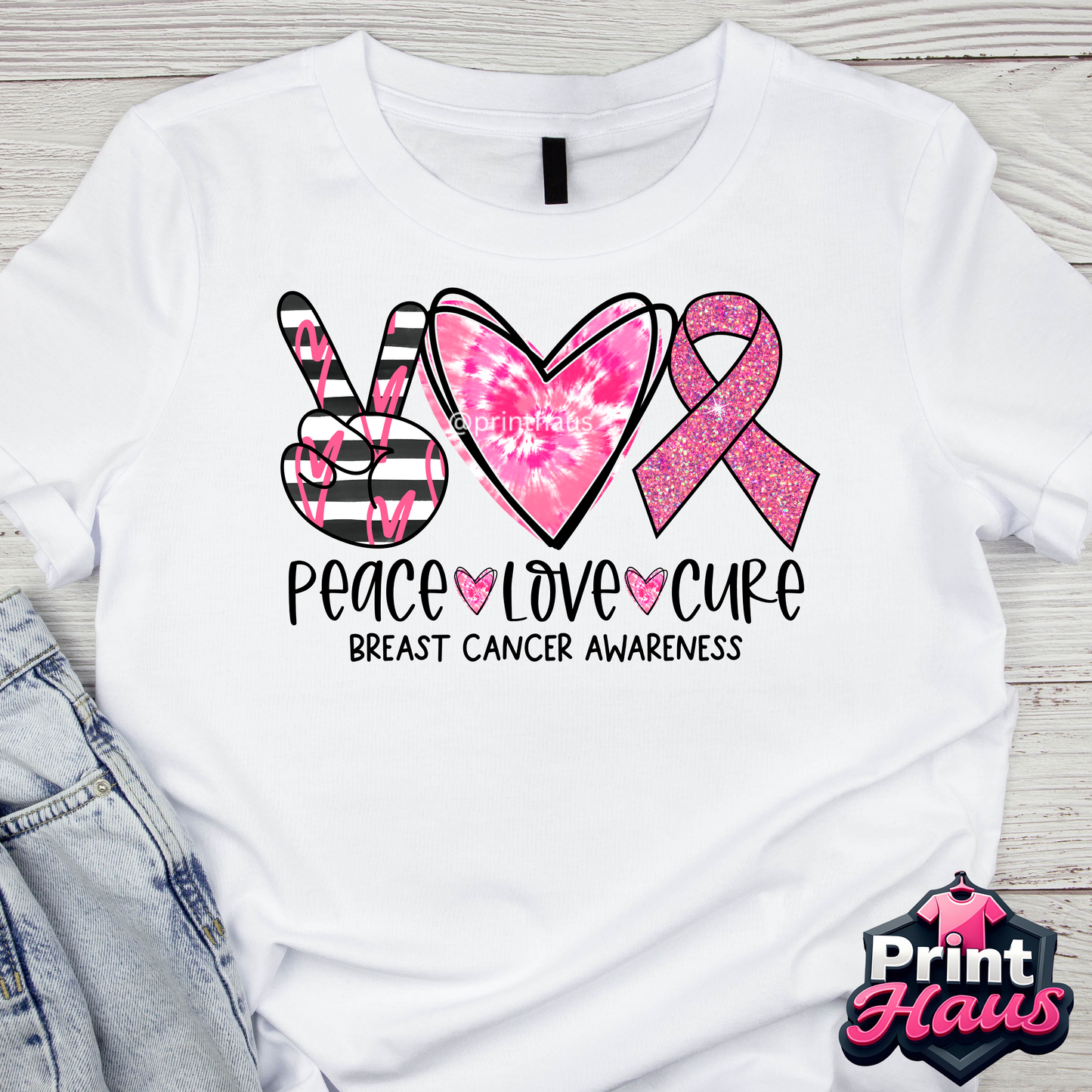 Peace Love Cure Tees