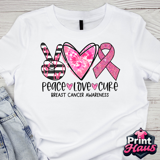 Peace Love Cure Tees