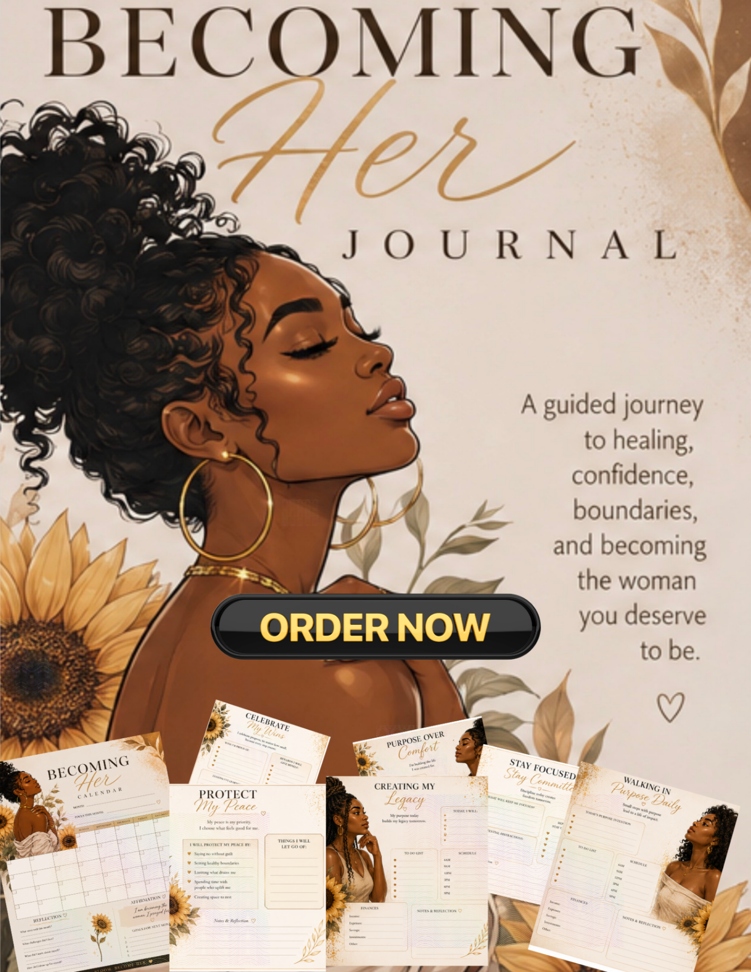 Becoming Her Digital Download Journal